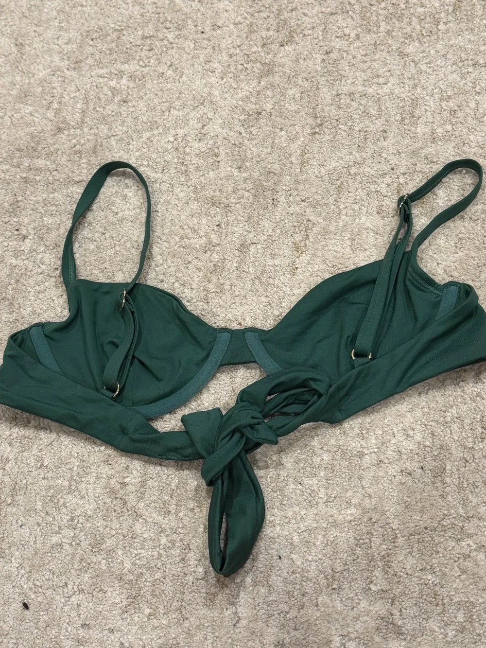 Monday Swimwear Deep Green Underwire Bikini Top